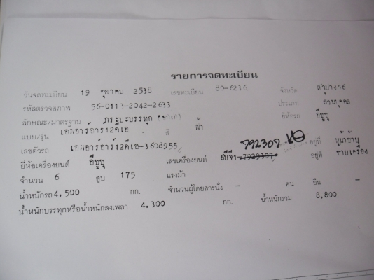 ขาย หกล้อดั้ม FRR 175 แรงม้า ด่วนมาก ต้องการใช้เงิน