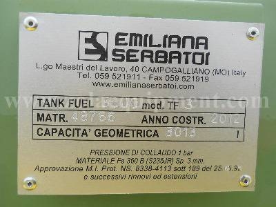 แทงค์น้ำมันเชื้อเพลิง 2012 Emiliana Serbatoi TF3 ขนาด 3,000 ลิตร นำเข้าจากต่างประเทศ สนใจติดต่อ 081-981-9339 บุ๋ม
