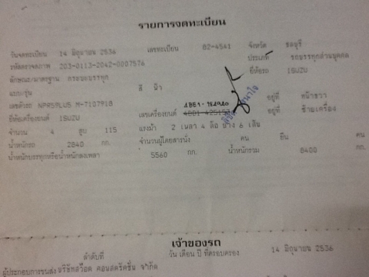 ขายอีซูNPRราคเบาๆตามสภาพเอกสารชุดโอนครบๆครับผม