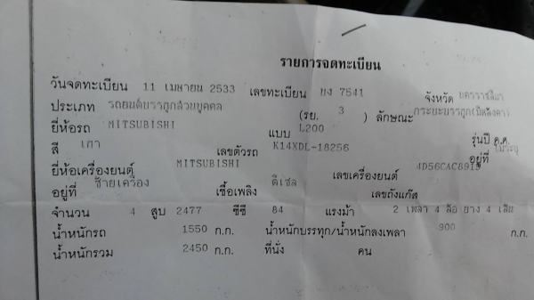 ***ขายแล้วครับขอบคุณ Truck2hand ขายตอนเดียว MITSU L200 CYCLONE 2.5 ปี33/90 เครื่องเดิมเกียร์เดิม แรงดี เกียร์ไม่หลุด ช่วงล่างเดิมๆคัสซีดีเดิม มีสนิม ไม่สาดสี กระบะดีพื้นมีผุนิดๆ หัวเก๋งดี ภายในสวยคอนโซลครบ พ.ธรรมดา มีคอกเหล็ก ยางดี4เส้น สีสันดี มีพองนิดๆต ***ขายแล้วครับขอบคุณ Truck2hand ขายตอนเดียว MITSU L200 CYCLONE 2.5 ปี33/90 เครื่องเดิมเกียร์เดิม แรงดี เกียร์ไม่หลุด ช่วงล่างเดิมๆคัสซีดีเดิม มีสนิม ไม่สาดสี กระบะดีพื้นมีผุนิดๆ หัวเก๋งดี ภายในสวยคอนโซลครบ พ.ธรรมดา มีคอกเหล็ก ยางดี4เส้น สีสันดี มีพองนิดๆต
