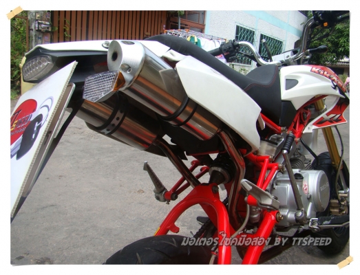 ขายรถเทห์ KIKASS 125 ท่อคู่ สตาร์ทมือ หล่อมาจากโรงงาน