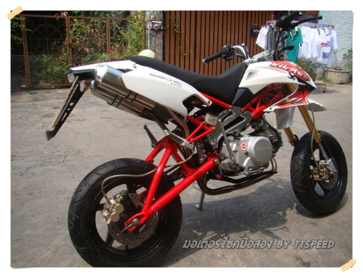 ขายรถเทห์ KIKASS 125 ท่อคู่ สตาร์ทมือ หล่อมาจากโรงงาน