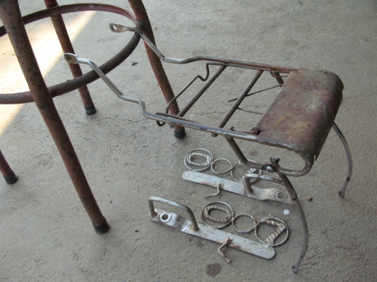 ที่นั่งเ็ด็กc700แท้/บังโคลนa100//โครงและอะไหล่dx100-yl2/ถังG7