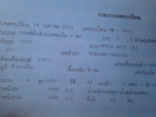 ***ขายแล้วครับขอบคุณ Truck2hand ขาย กระบะแค็ป มังกรทอง 2.5 ปี33/90 87HP(ใส่กระจังโฉมหน้าหนู)เครื่องไดเร็กฯ2.5 แห้งจัด ไม่มีหลวม ช่วงล่างแน่นไม่ส่ายไม่เลื้อย คัสซีดีไม่มีผุ พ.พาวเวอร์ แอร์ พร้อม คานหน้าเดิมๆไม่เคยชน ภายในดีเบาะไม่ขาด กระบะไม่ผุ รถเก็บสีมาแ