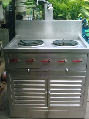 ขายเตาแก๊สตู้สแตเลส 2 หัว
