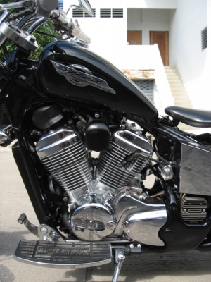 honda steed แต่งโอลสคูล เก็บงานสวย