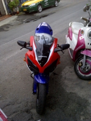 VFR400 NC24 รีบิวท์ใหม่ แฟริ่งแต่ง RC212 หน้า Cbr1000 ตัดลาย HRC ทะเบียนโอนขนส่งแท้ๆ