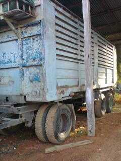 ขายรถพ่วง 22 ล้อ 2 เพลา แม่-ลูก กระบะเหล็กคอกเกษตรดั้ม ISUZU 240 วางเครื่อง.360 วางหัว เด็กก้า รถสวย