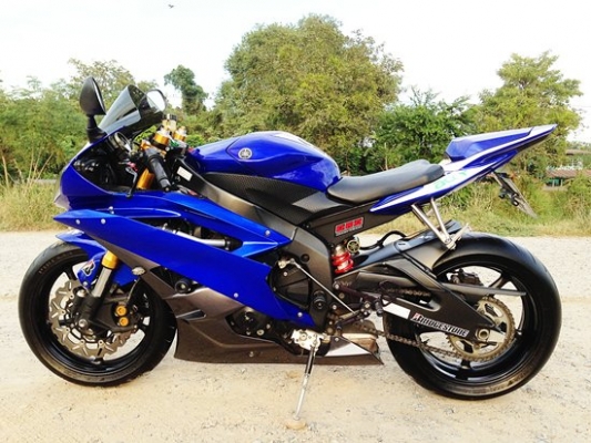 แม็กสิงห์บุรี//YAMAHA R6 ปี2007 สภาพดีพร้อมของแต่ง ทะเบียนแท้ จด สมอ. (รับแลก-เทิร์นทุกรุ่น)