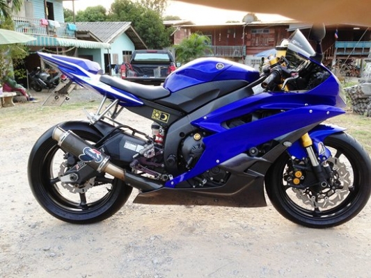 แม็กสิงห์บุรี//YAMAHA R6 ปี2007 สภาพดีพร้อมของแต่ง ทะเบียนแท้ จด สมอ. (รับแลก-เทิร์นทุกรุ่น)