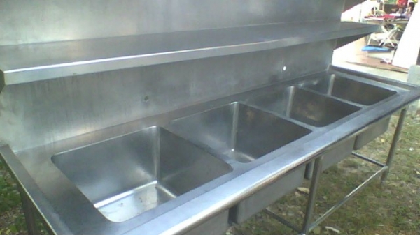 หลินรัชดา 081-585-6957 ซิงค์หลุมใหญ่ 4 หลุมแสตนเลสหนาๆ