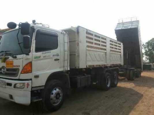 ขาย Hino mega 344 ซีรีย์ 500 เเม่ลูก สามเพลาดั๊ม ราคา 3,400,000 โทร 087-9666599 คุณหนาม