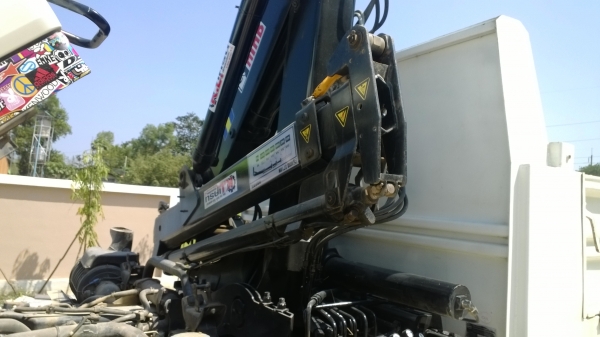 ISUZU FRR 210 แรง ปี**52 ติดเครน(เฮียบ)3ตัน ไมล์156000กม.รถสวยมาก..