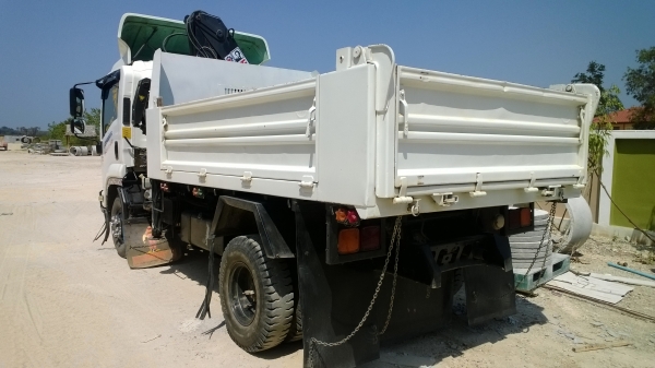 ISUZU FRR 210 แรง ปี**52 ติดเครน(เฮียบ)3ตัน ไมล์156000กม.รถสวยมาก..