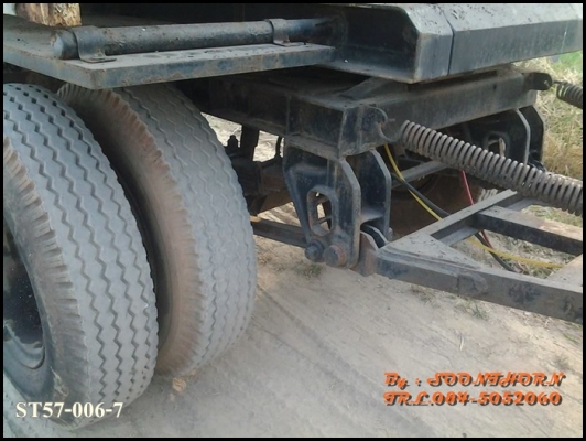 ขายด่วน ลูกพ่วง 2 เพลา กระบะเหล็กไม่ดั้ม อู่ PANUS  สภาพใช้งานได้ปกติ เดิมๆ ราคาสุดคุ้ม