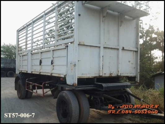 ขายด่วน ลูกพ่วง 2 เพลา กระบะเหล็กไม่ดั้ม อู่ PANUS  สภาพใช้งานได้ปกติ เดิมๆ ราคาสุดคุ้ม