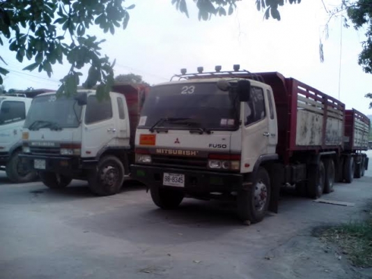 ขายรถพ่วงแม่ลูกดั้ม แม่สองเพลา ลูกสามคาน ราคาถูก  225 แรงม้าปี 47