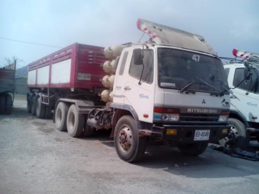 ขายด่วนรถหัวลาก 10ล้อ Mitsubishi 2 เพลาดั้มหางสามคาน   ปี47