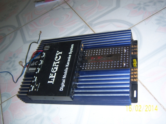 ปรีแอมป์ พร้อมเพาเวอร์(2CH)  สภาพดี ใช้งานได้ปกติ