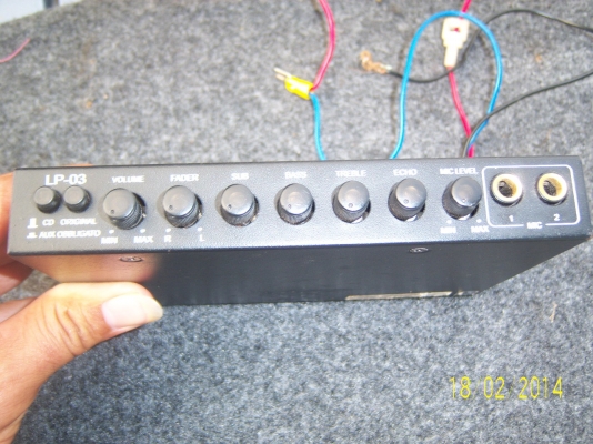 ปรีแอมป์ พร้อมเพาเวอร์(2CH)  สภาพดี ใช้งานได้ปกติ