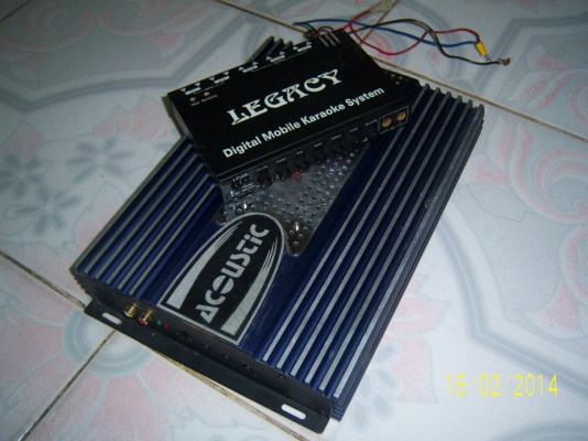 ปรีแอมป์ พร้อมเพาเวอร์(2CH)  สภาพดี ใช้งานได้ปกติ