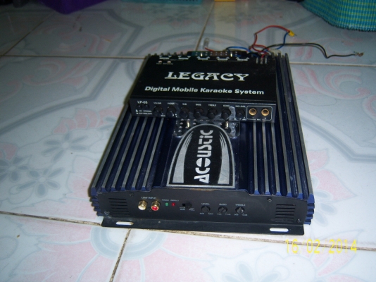 ปรีแอมป์ พร้อมเพาเวอร์(2CH)  สภาพดี ใช้งานได้ปกติ