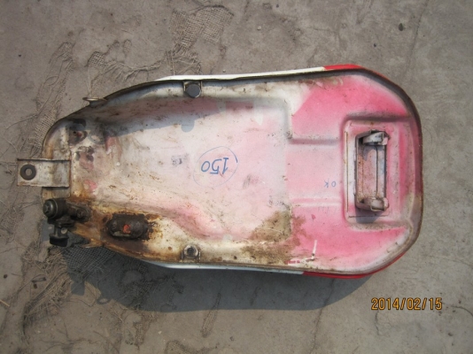 ถังน้ำมัน SerpicoSS ฝานูน ไม่รั่วไม่บุบไม่ผุมีสนิมนิดหน่อย 500 (พร้อมส่ง)