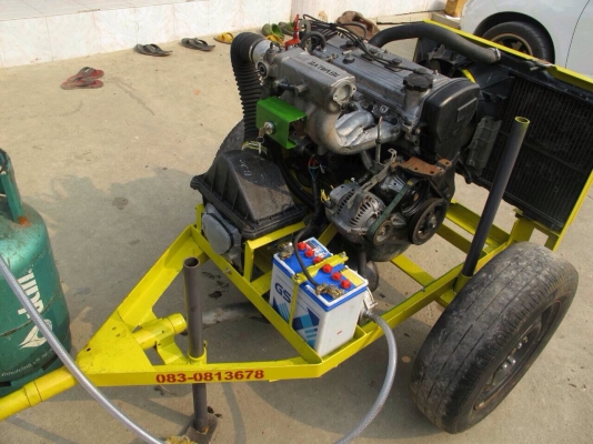 ขายเครื่องสูบน้ำใช้แก๊ส LPG 100\%ราคา 32000