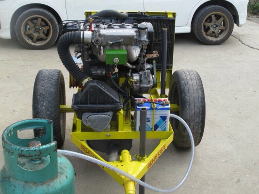 ขายเครื่องสูบน้ำใช้แก๊ส LPG 100\%ราคา 32000