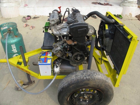 ขายเครื่องสูบน้ำใช้แก๊ส LPG 100\%ราคา 32000