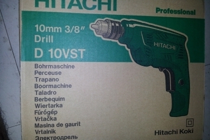 สว่านไฟฟ้า HITACHI รุ่น D10VST เจาะได้นิ่มๆปรับหมุนR-Lได้มีประกัน  แถมดอกเจาะ hitachi แท้