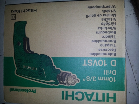 สว่านไฟฟ้า HITACHI รุ่น D10VST เจาะได้นิ่มๆปรับหมุนR-Lได้มีประกัน  แถมดอกเจาะ hitachi แท้