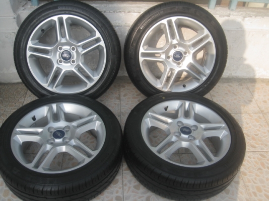 ขายล้อแม็กป้ายแดง Ford fiesta 16"x6" et47.5 4รู100 + ยางผลิตสัปดาห์ที่ 09ปี13  สนใจติดต่อเล็กคลองสามครับ (081-3747940)