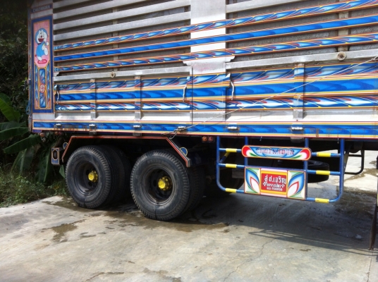 ขายรถบรรทุกพ่วง 24 ล้อ Isuzu เครื่อง 320 แรง ปลายปี 49 กระบะเหล็กคอกเกษตรดัมพ์แม่ลูก แม่ 12 ล้อ ลูก 3 คานแท้