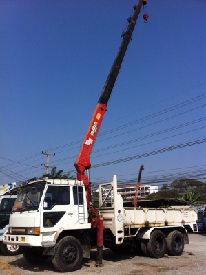 ขาย MITSUBISHI FUSO  10 ล้อ พร้อมเครน 5 ตัน + กระบะเหล็ก