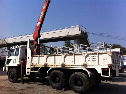 ขาย MITSUBISHI FUSO  10 ล้อ พร้อมเครน 5 ตัน + กระบะเหล็ก