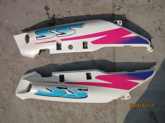 กาบท้ายซ้าย-ขวา Serpico SS ของแท้สภาพพอสวยพร้อมไฟเลี้ยว,ไฟท้าย 350 (พร้อมส่ง)