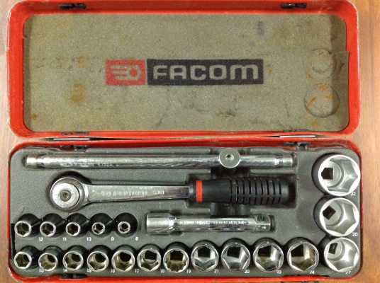 ขายชุดบล็อค Vintage Carraca Facom S.161 1/2" (22 ชิ้น)