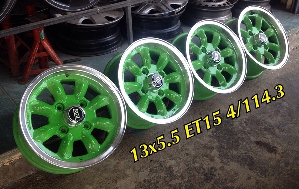 ขายกล้วยเขียว Chalenger ขอบ 13x5.5 ออฟ15 4/114.3 สวยกริ๊ป