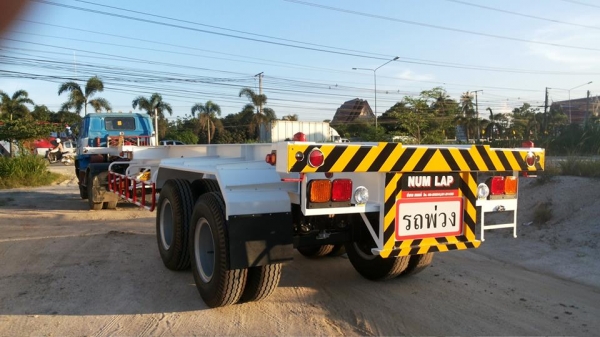 รถเทรลเลอร์นำลาภ  มงคลสยาม ขายหางก้างปลา  2  เพลา  ใหม่