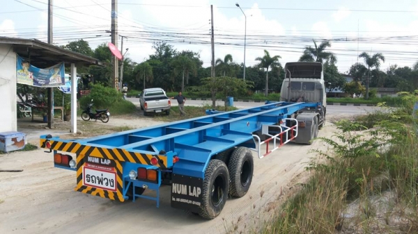 รถเทรลเลอร์นำลาภ  มงคลสยาม ขายหางก้างปลา  2  เพลา  ใหม่