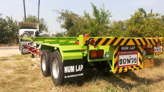 รถเทรลเลอร์นำลาภ  มงคลสยาม ขายหางก้างปลา  2  เพลา  ใหม่