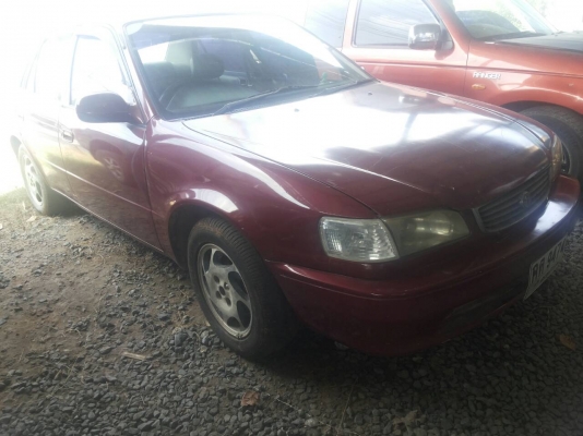 ขาย toyota corora ตองหนึ่่ง ปี97 เกียร์ทัมมะดา ติดแก๊สLPG จกไฟฟ้า