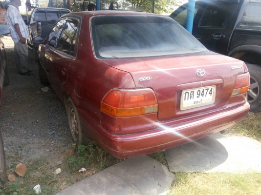 ขาย toyota corora ตองหนึ่่ง ปี97 เกียร์ทัมมะดา ติดแก๊สLPG จกไฟฟ้า