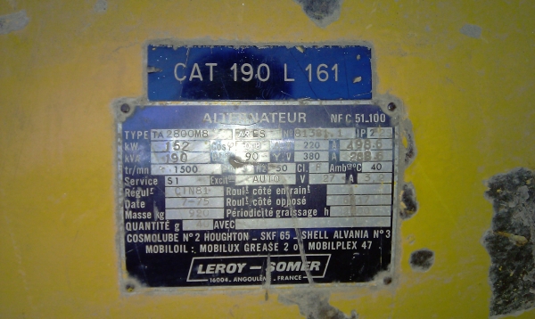 ขาย เครื่องกำเนิดไฟ caterpillard จากยุโรป