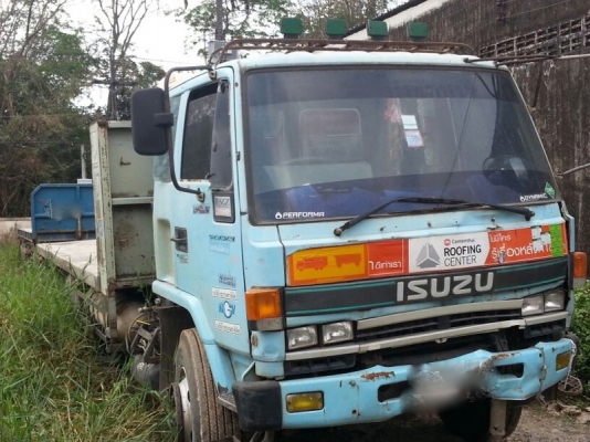 รถอีซูซุ 10 ล้อ พื้นเรียบ FVZ  280 แรงม้า. ปี 38  ( ขายแม่ , ลูก )   (  ราคา 950,000 บาท. !! )   สนใจติดต่อ 081 - 6079515