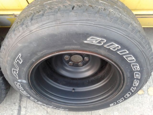 ขายล้อขายล้อกะทะ ออฟลึก 11JJX 16 6รูพร้อมยาง BRIDGETONE DUELER A/T ขายล้อขายล้อกะทะ ออฟลึก 11JJX 16 6รูพร้อมยาง BRIDGETONE DUELER A/T