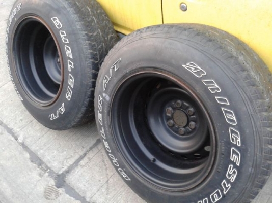 ขายล้อขายล้อกะทะ ออฟลึก 11JJX 16 6รูพร้อมยาง BRIDGETONE DUELER A/T ขายล้อขายล้อกะทะ ออฟลึก 11JJX 16 6รูพร้อมยาง BRIDGETONE DUELER A/T