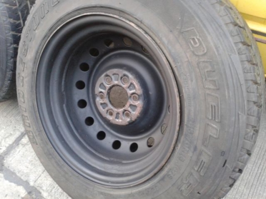 ขายล้อขายล้อกะทะ ออฟลึก 11JJX 16 6รูพร้อมยาง BRIDGETONE DUELER A/T ขายล้อขายล้อกะทะ ออฟลึก 11JJX 16 6รูพร้อมยาง BRIDGETONE DUELER A/T