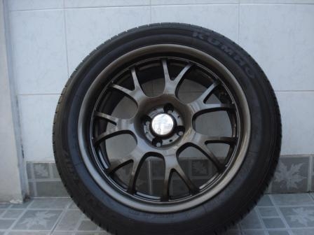 ล้อแม็ก17 4รู 100พร้อมยางยางดอกหนาๆไว้เป็นอะไหล่ 1วง